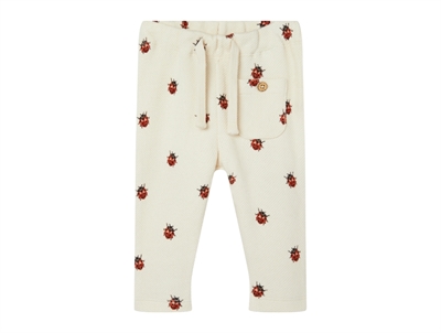 Lil Atelier whitecap gray/ladybugs sweatpants